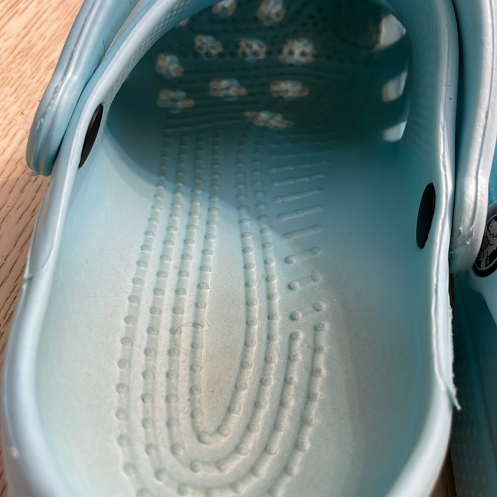 Crocs Classic Clog Shoes (Cyan Blue). - Picture 7 of 12